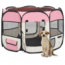 Acquista Box per Cani Pieghevole con Borsa Trasporto Rosa 90x90x58 cm con riferimento GHV-171009 della ditta GARDENHOME