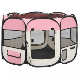 Acquista Box per Cani Pieghevole con Borsa Trasporto Rosa 90x90x58 cm con riferimento GHV-171009 della ditta GARDENHOME