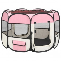Acquista Box per Cani Pieghevole con Borsa Trasporto Rosa 90x90x58 cm con riferimento GHV-171009 della ditta GARDENHOME