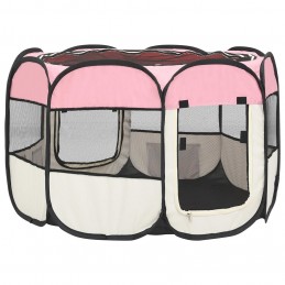 Acquista Box per Cani Pieghevole con Borsa Trasporto Rosa 90x90x58 cm con riferimento GHV-171009 della ditta GARDENHOME