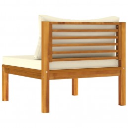 Acquista Set Divani da Giardino 2pz Cuscini Bianco Crema Massello Acacia con riferimento GHV-316285 della ditta GARDENHOME