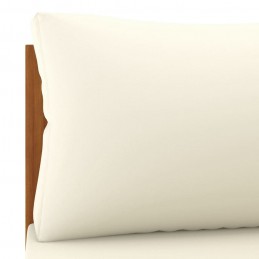 Acquista Set Divani da Giardino 2pz Cuscini Bianco Crema Massello Acacia con riferimento GHV-316285 della ditta GARDENHOME