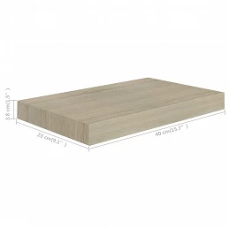 Acquista Scaffali a Parete 2 pz Rovere 40x23x3,8 cm in MDF con riferimento GHV-323869 della ditta GARDENHOME