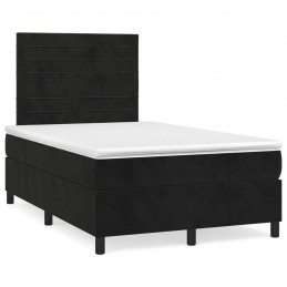 Acquista Giroletto a Molle con Materasso Nero 120x200 cm in Velluto con riferimento GHV-3143075 della ditta GARDENHOME