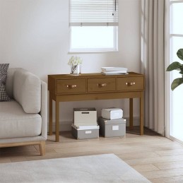 Acquista Tavolo Consolle Miele 114x40x75 cm in Legno Massello di Pino con riferimento GHV-821757 della ditta GARDENHOME