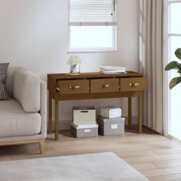 Acquista Tavolo Consolle Miele 114x40x75 cm in Legno Massello di Pino con riferimento GHV-821757 della ditta GARDENHOME