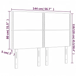 Acquista Testiere 4 pz Nere 72x5x78/88 cm in Similpelle con riferimento GHV-3116282 della ditta GARDENHOME