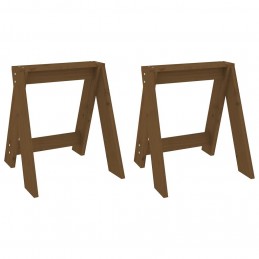 Acquista Sgabelli 2 pz Miele 40x40x45 cm in Legno Massello di Pino con riferimento GHV-823662 della ditta GARDENHOME