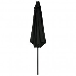 Acquista Ombrellone da Esterni con LED e Palo in Acciaio 300 cm Nero con riferimento GHV-47134 della ditta GARDENHOME