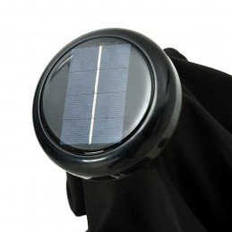 Acquista Ombrellone da Esterni con LED e Palo in Acciaio 300 cm Nero con riferimento GHV-47134 della ditta GARDENHOME