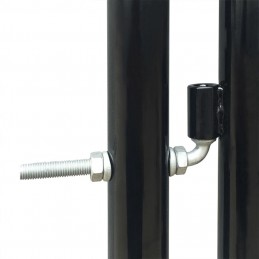 Acquista Cancello per Recinzione Singolo Nero 100 x 125 cm con riferimento GHV-141684 della ditta GARDENHOME