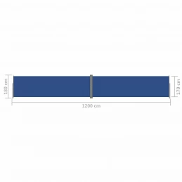 Acquista Tenda da Sole Laterale Retrattile Blu 180x1200 cm con riferimento GHV-318076 della ditta GARDENHOME