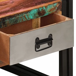 Acquista Tavolino da Caffè 3 Cassetti in Massello Recuperato 100x50x35cm con riferimento GHV-244941 della ditta GARDENHOME