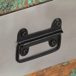 Acquista Tavolino da Caffè 3 Cassetti in Massello Recuperato 100x50x35cm con riferimento GHV-244941 della ditta GARDENHOME