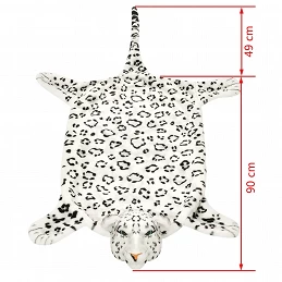 Acquista Tappeto di Peluche a Forma di Leopardo 139 cm Bianco con riferimento GHV-80171 della ditta GARDENHOME