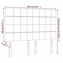 Acquista Testiera a LED Grigio Chiaro 144x5x118/128 cm in Tessuto con riferimento GHV-3122422 della ditta GARDENHOME