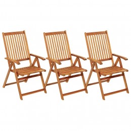 Acquista Sedie da Giardino Pieghevoli 3 pz con Cuscini Acacia Massello con riferimento GHV-3064098 della ditta GARDENHOME