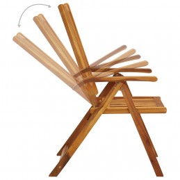 Acquista Sedie da Giardino Pieghevoli 3 pz con Cuscini Acacia Massello con riferimento GHV-3064098 della ditta GARDENHOME