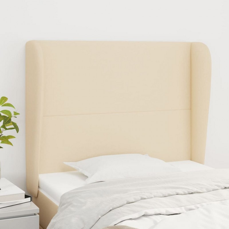 Acquista Testiera ad Orecchio Crema 103x23x118/128 cm in Tessuto con riferimento GHV-3117671 della ditta GARDENHOME