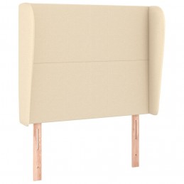 Acquista Testiera ad Orecchio Crema 103x23x118/128 cm in Tessuto con riferimento GHV-3117671 della ditta GARDENHOME