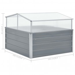 Acquista Serra 100x100x85 cm in Acciaio Zincato Grigio con riferimento GHV-42406 della ditta GARDENHOME