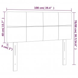 Acquista Testiera Nera 100x5x78/88 cm in Velluto con riferimento GHV-346042 della ditta GARDENHOME