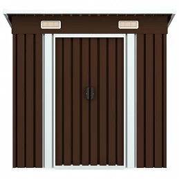 Acquista Capanno Attrezzi da Giardino Marrone 194x121x181 cm in Acciaio con riferimento GHV-47027 della ditta GARDENHOME