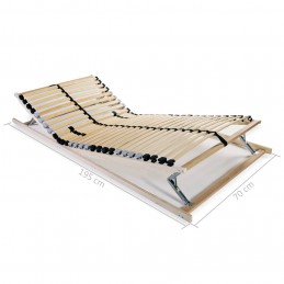 Acquista Reti a Doghe 2 pz 7 Zone con 28 Doghe in Legno 70x200 cm con riferimento GHV-3051414 della ditta GARDENHOME