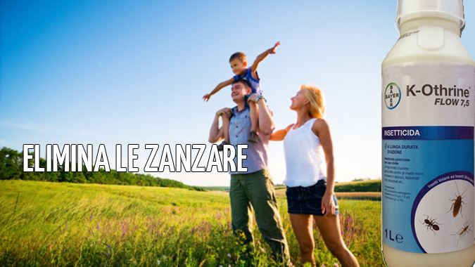 eliminare zanzare in giardino